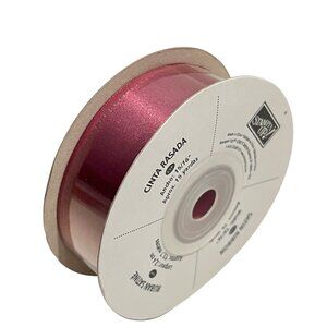 Stampin Up! Satin Ribbon 15/16" Purely Pomegranate 15 Yards NEW
